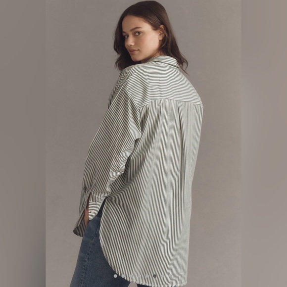 The Bennet Buttondown Shirt by Maeve - Size S - Moss - Picture 6 of 10